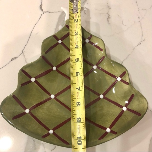 LAST ONE! Pottery Barn Season’s Greetings Christmas Tree Plate - Picture 3 of 6